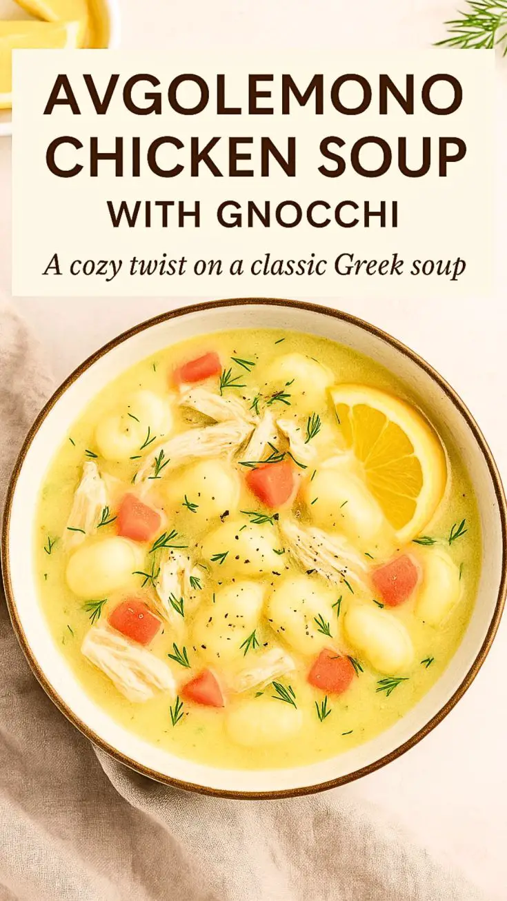 Creamy Avgolemono Chicken Soup With Gnocchi (Easy Greek-Inspired Comfort Recipe) 8 Avgolemono Chicken Soup With Gnocchi