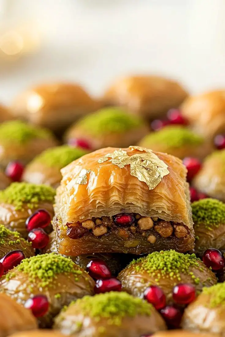 Best Baklava Recipe | Easy Homemade Traditional Baklava with Honey Syrup 18 Baklava Recipe