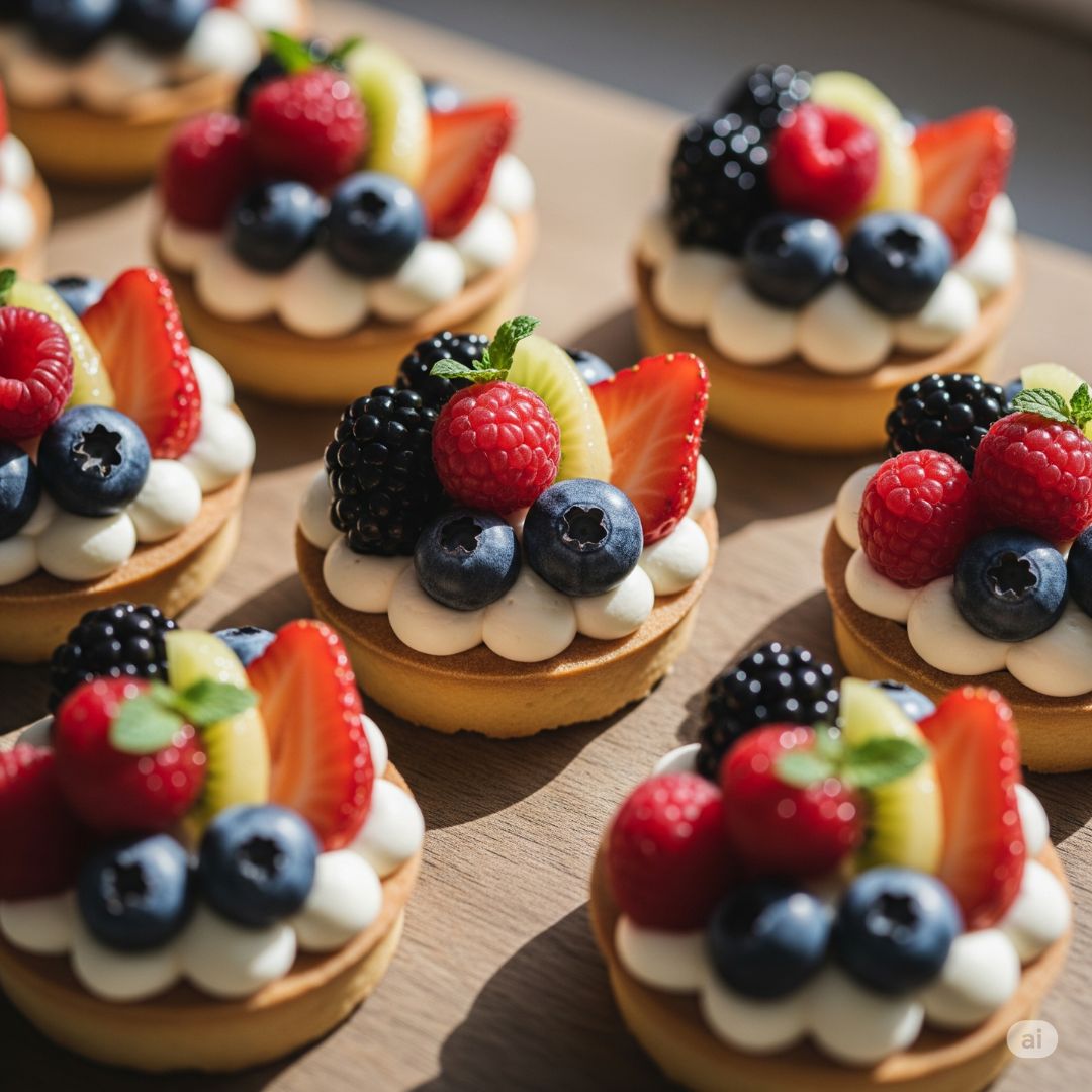 21 Easy & Amazing Mini Tart Recipes For You 23 Beautiful sweet mini tarts with fruits and cream