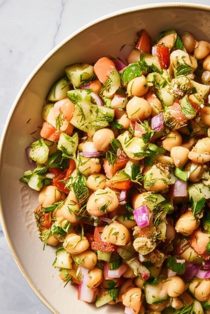 Easy Chickpea Salad Recipe (10 Minutes!) | Healthy & Vegan 5 Easy Chickpea Salad Recipe