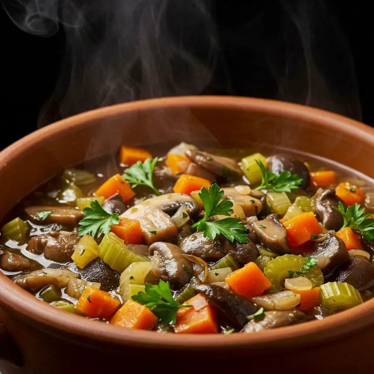 Low Fat Vegan Mushroom Stew (Under 200 Calories) | Healthy Oil-Free Dinner 4 Low-Fat Vegan Mushroom Stew (Under 200 Calories)