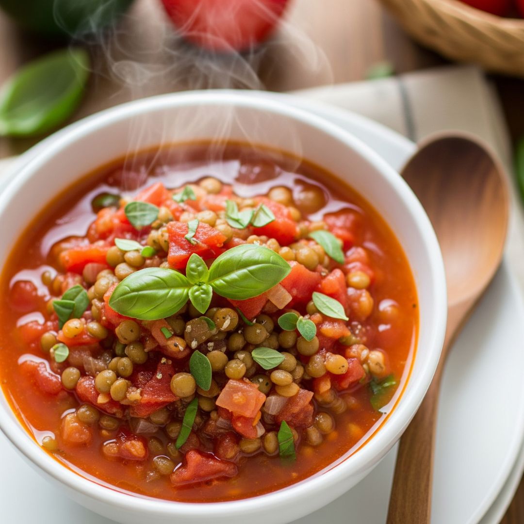 Chickpea Spinach and Feta Pie Recipe (Crispy, Healthy & Vegetarian!) 9 Tomato Lentil Soup