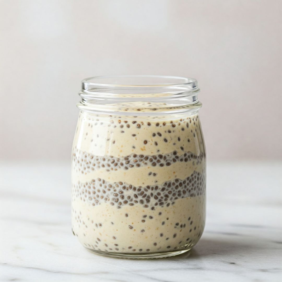 21 Chia Seed Pudding Recipes You’ll Love | Easy & Healthy Ideas 26 Creamy vanilla chia pudding in glass jar