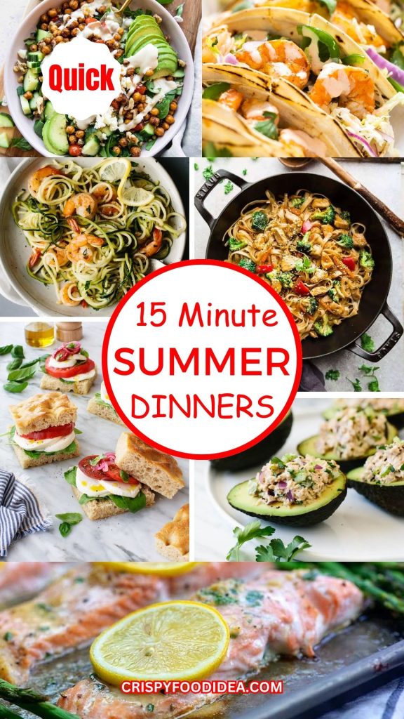 21 Quick 15 Minute Dinner Recipes for Summer You’ll Want to Make on Repeat! 47 15 Minutes Summer Dinner Recipes
