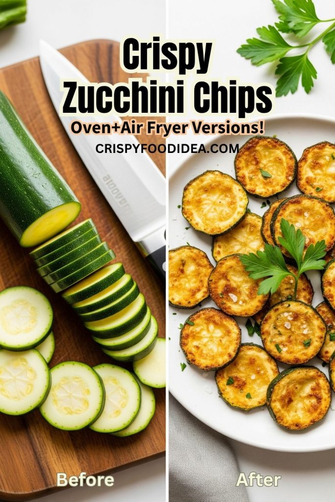 Air Fryer Zucchini Chips | Healthy & Crispy Low Carb Snack Recipe 8 Crispy Zucchini Chips