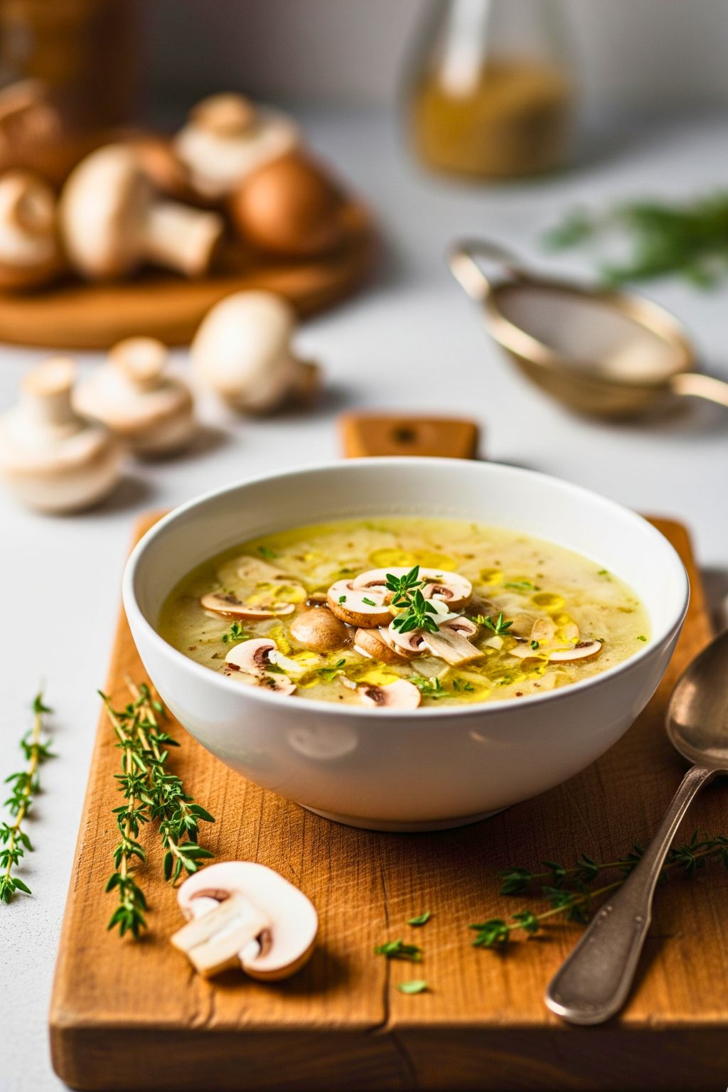 Ghanaian Light Soup with Mushrooms: The Ultimate Authentic Recipe 11 Ghanaian light soup with mushrooms served in a bowl with fufu