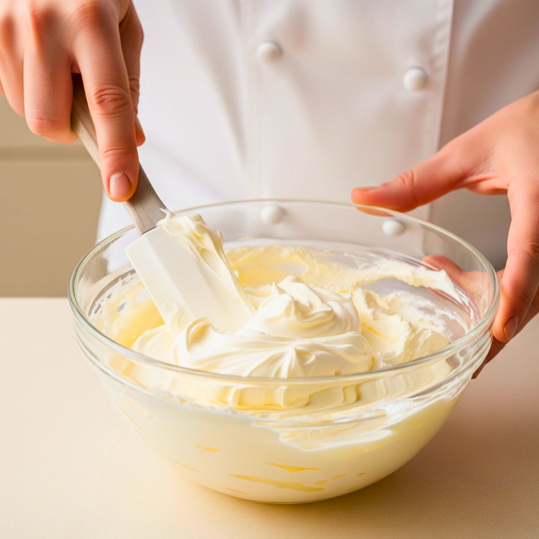 Hojicha Tiramisu Recipe – Easy Japanese No-Bake Dessert You’ll Love! 13 Mixing mascarpone for hojicha tiramisu