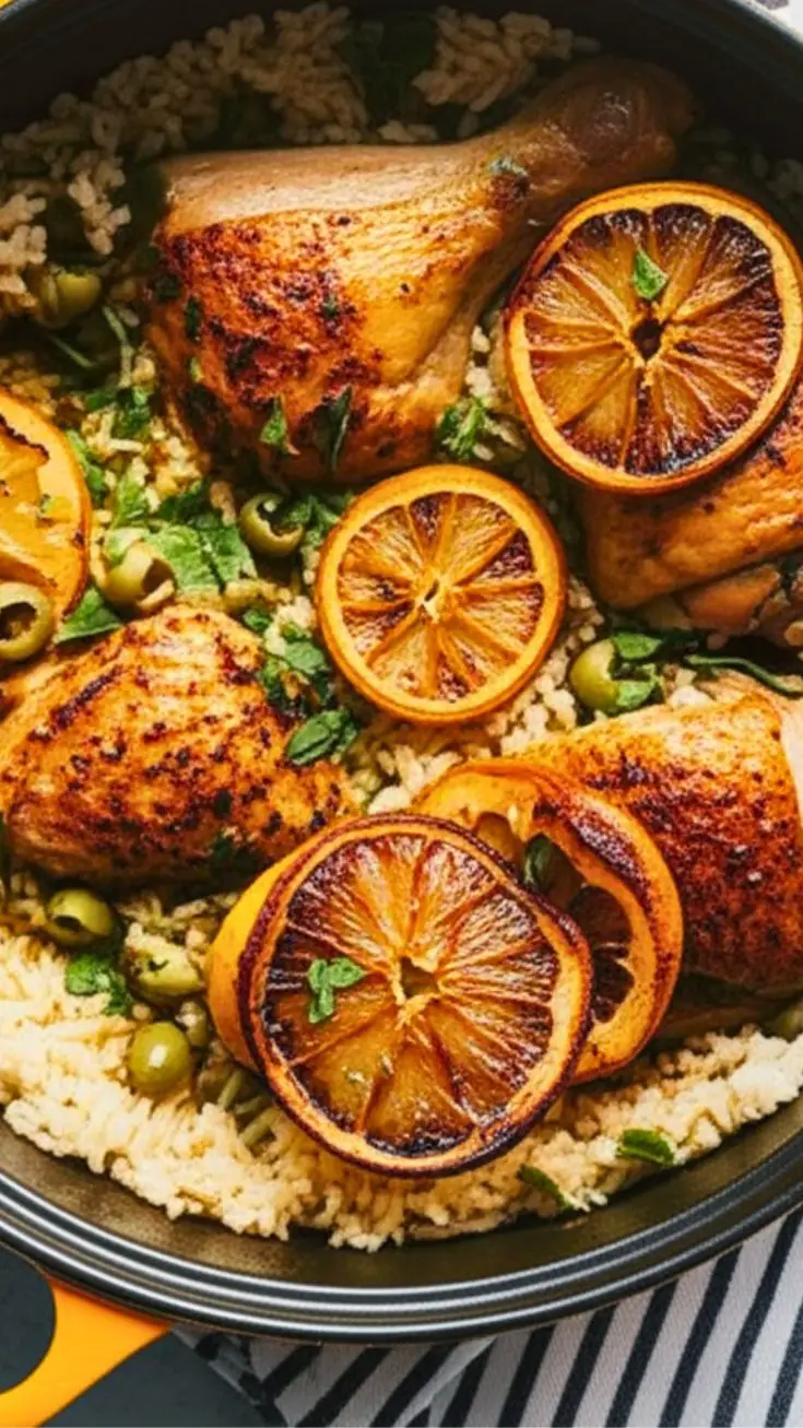 One-Pot Chicken and Rice With Caramelized Lemon (Easy & Flavor-Packed Dinner!) 6 One-Pot Chicken & Rice with Caramelized Lemon