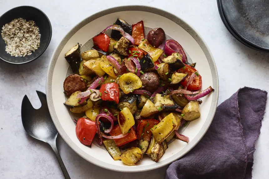 Swordfish With Tomatoes (One-Pan Dinner) | Easy Mediterranean Recipe 11 Roasted Mediterranean vegetables