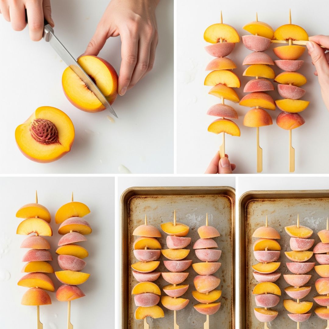 21 Delicious Peach Recipes You’ll Want to Make All Summer Long | Amazing Peaches 56 frozen peach fruit skewers