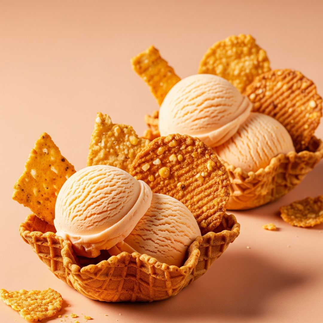 21 Delicious Peach Recipes You’ll Want to Make All Summer Long | Amazing Peaches 55 peach ice cream in waffle bowl