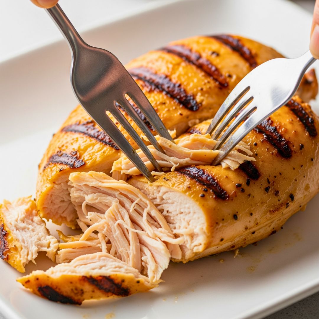 Instant Pot Pulled Chicken Recipe | Easy, Healthy & Perfect for Meal Prep 20 Shredded chicken using forks in bowl