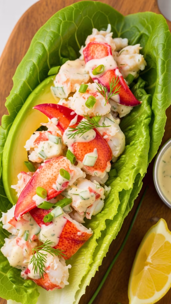 Best Lobster Roll Recipe (Maine & Connecticut Style) | Easy New England Seafood Sandwich 30 Keto Lobster Roll — Low-Carb Lettuce Wrap