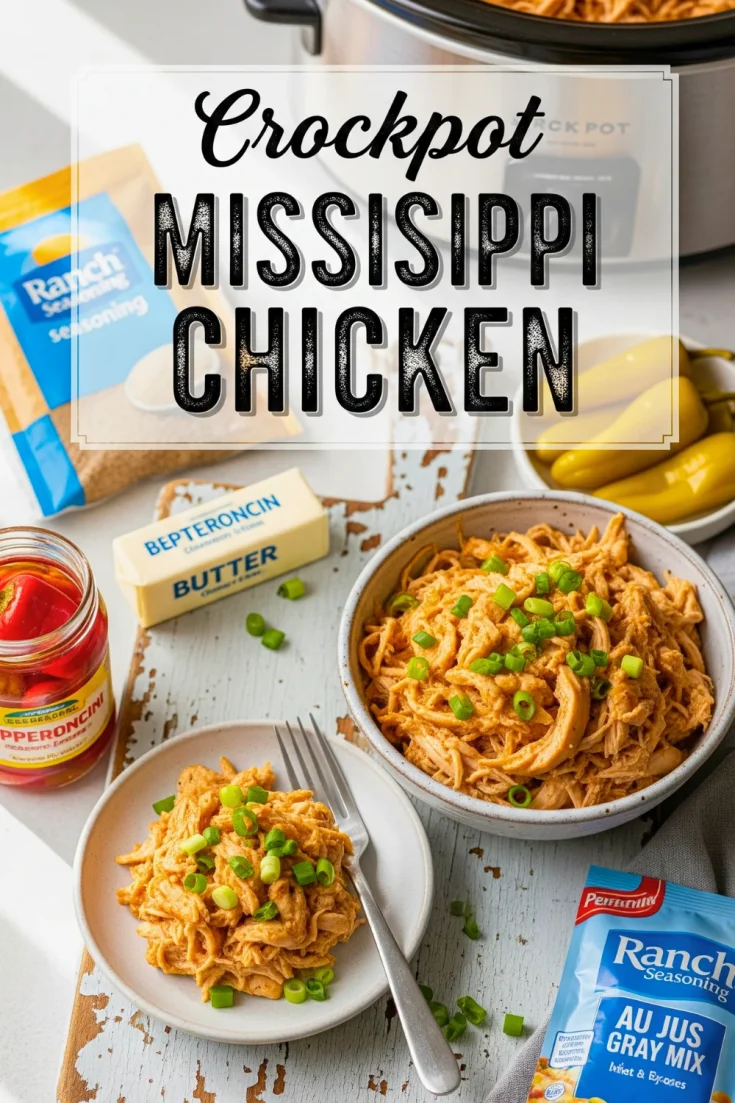 Mississippi Chicken Recipe (Crockpot, Instant Pot & Oven Options!) 6 🐔 Mississippi Chicken Recipe (Crockpot or Instant Pot)