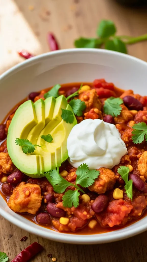Healthy Turkey Chili Recipe (High Protein, Low Fat & Perfect for Meal Prep) 23 Finishing turkey chili with lime juice and cilantro
