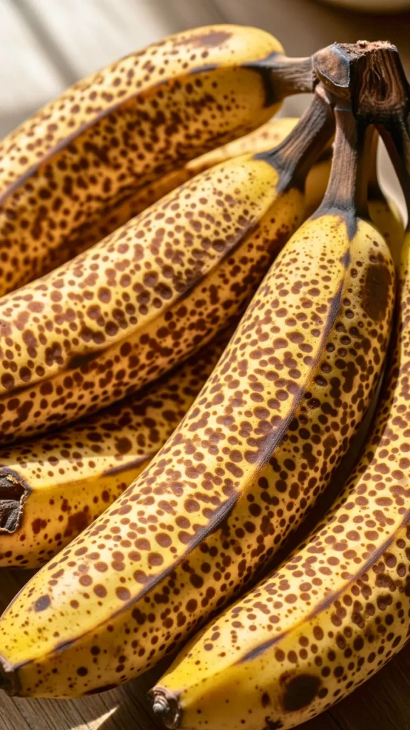 Banana Bread Recipe | Easy, Moist & Healthy Variations (Gluten-Free, Keto, Vegan) 29 Overripe speckled bananas on a board ready for mashing
