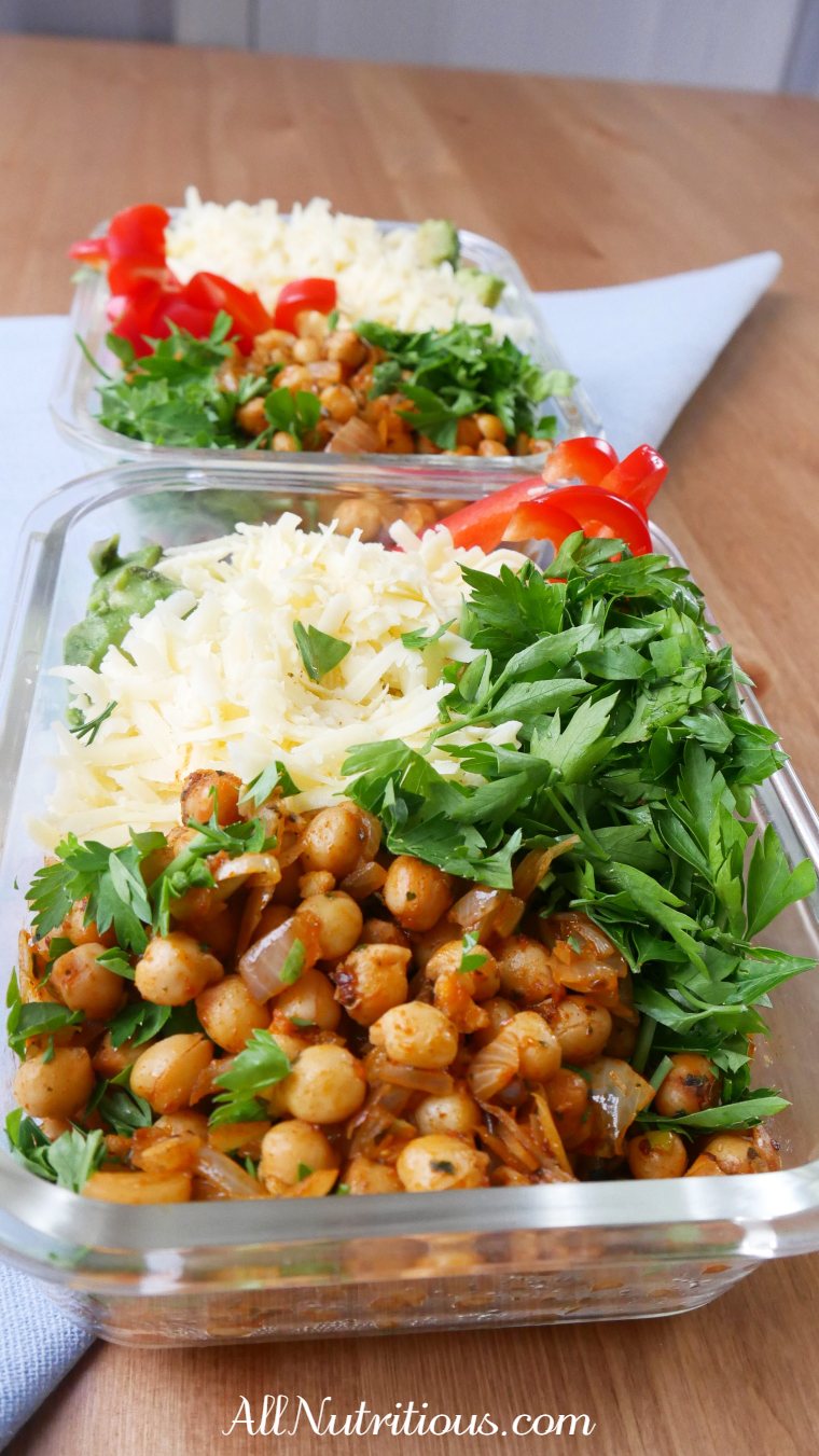 Spicy Chickpea Meal Prep Bowl