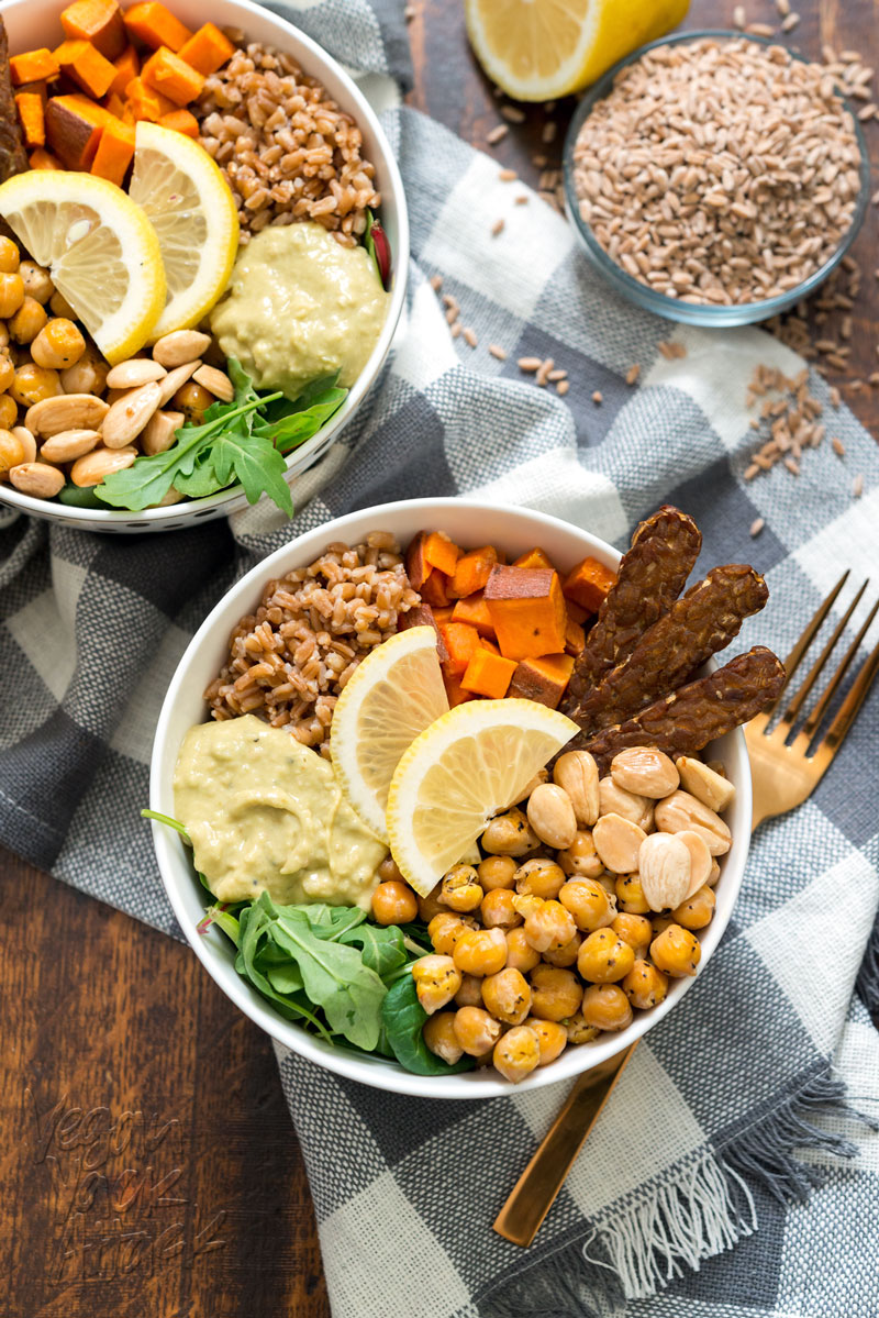 Fall Farro Protein Bowl