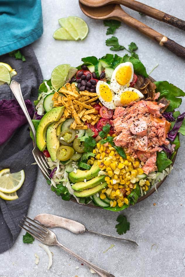 Salmon Taco Salad