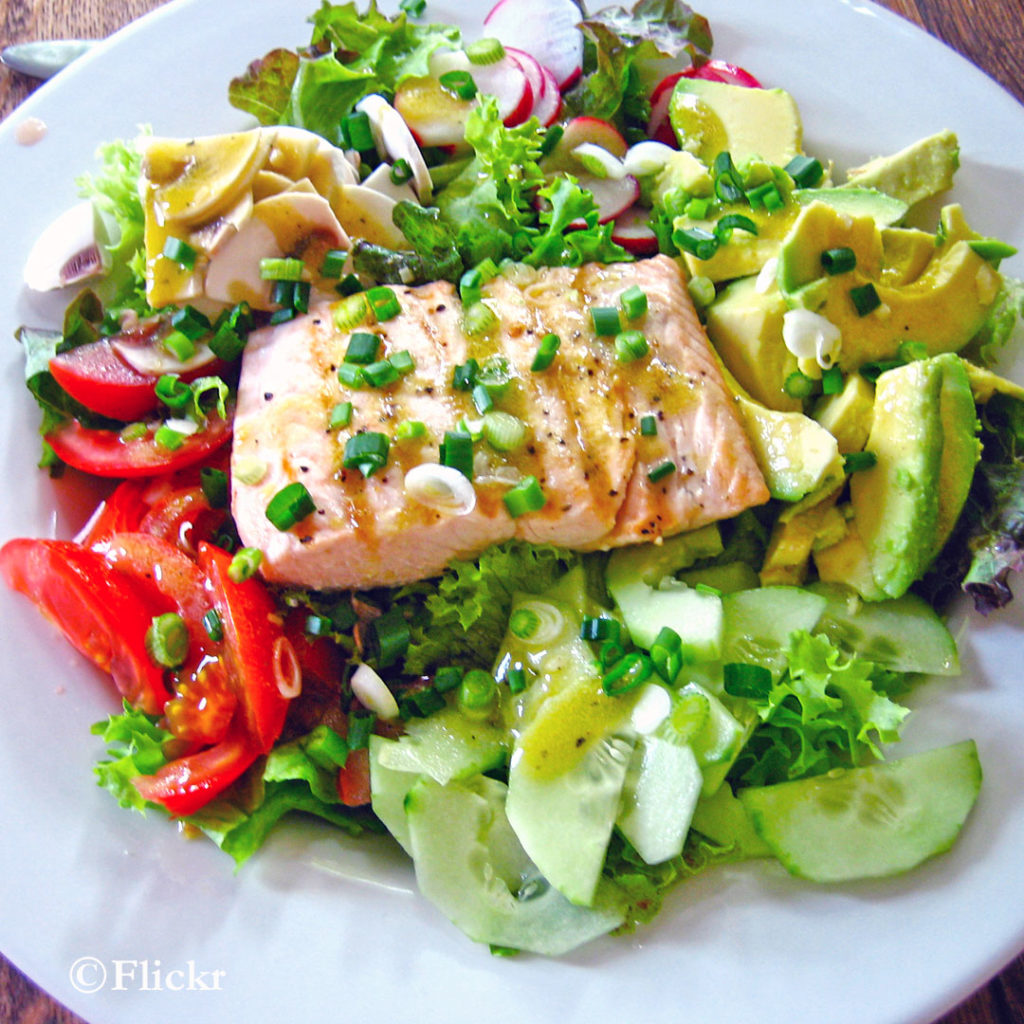 Avocado Salmon Salad - Keto fish meals