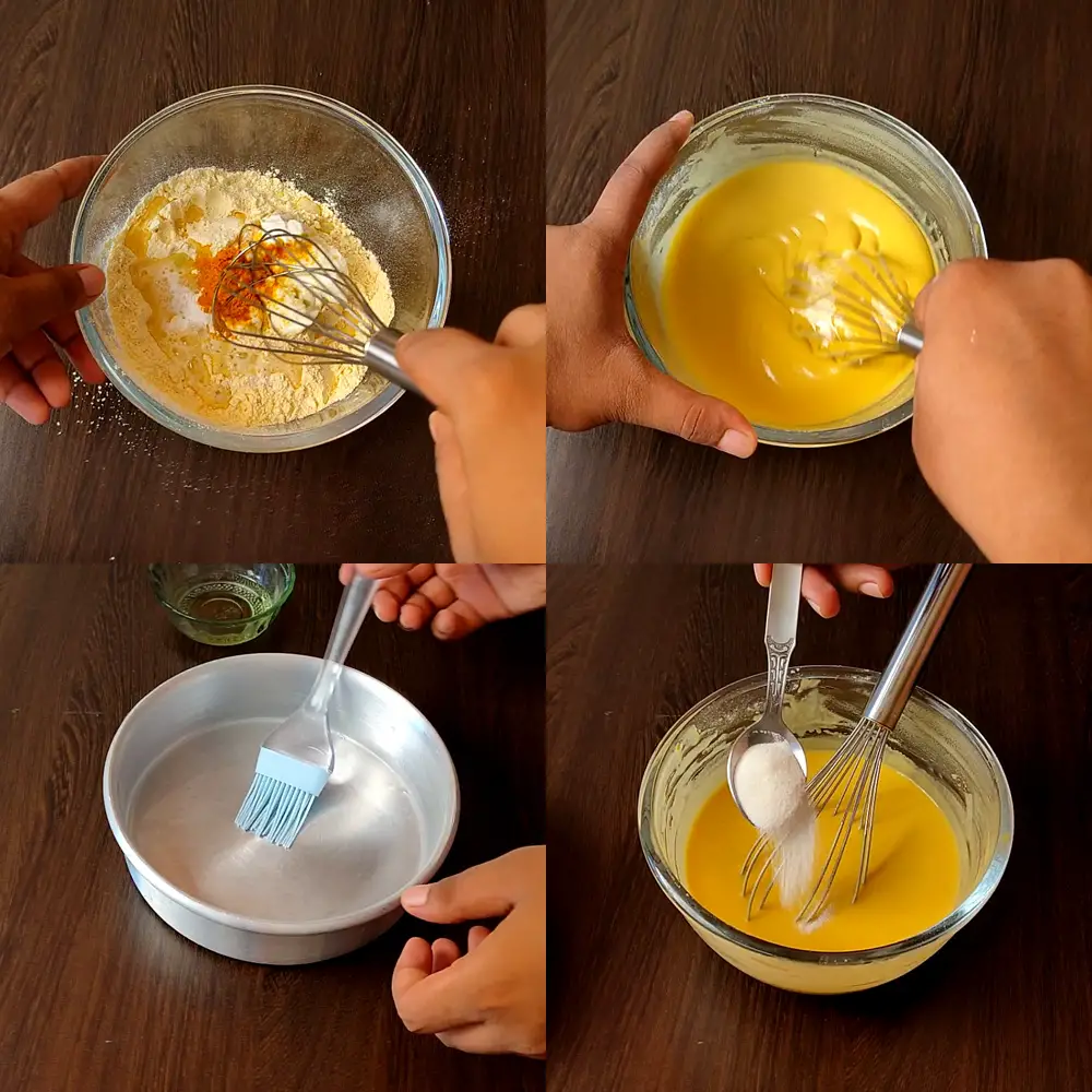 Mix the Baking Soda at dhokla Batter