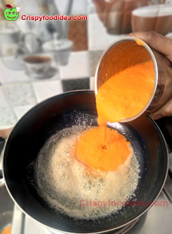 When the butter is melted pour the mixture or gravy in the pan.