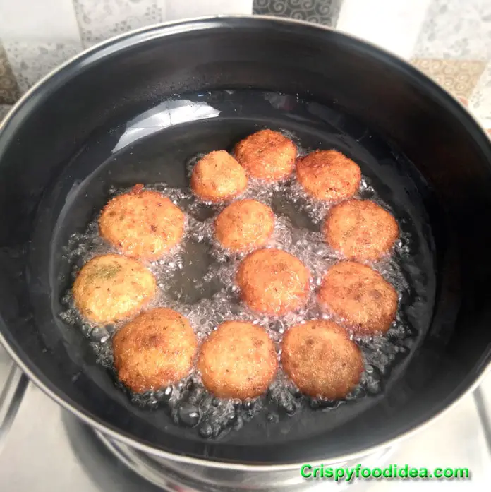 Fry well and continue up to the pakora balls become golden brown