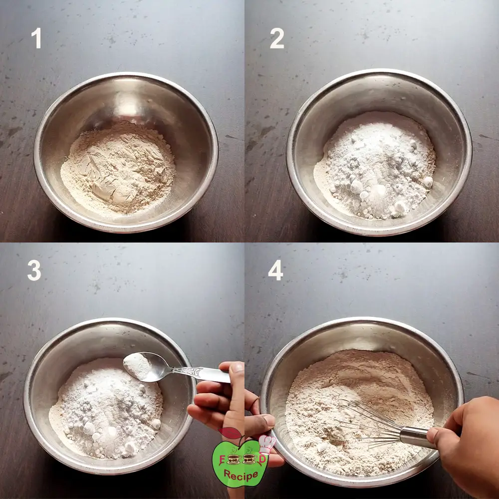 prepare the flour mixture for cookies