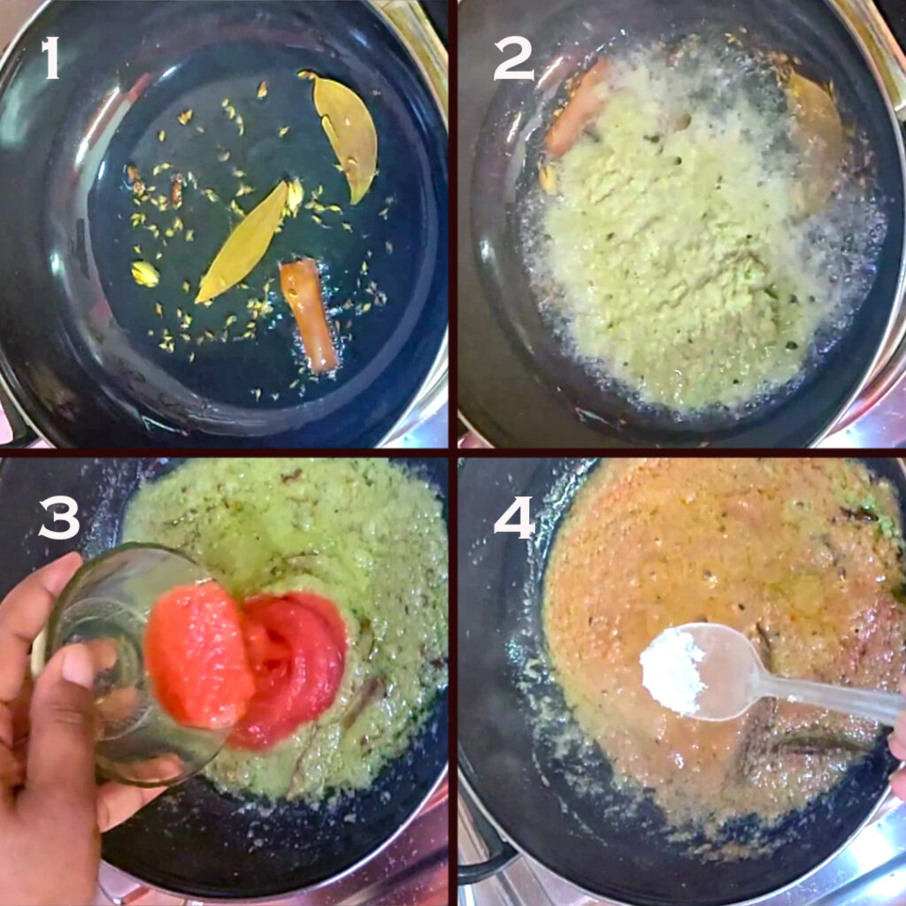 shahi chole - making gravy part 1