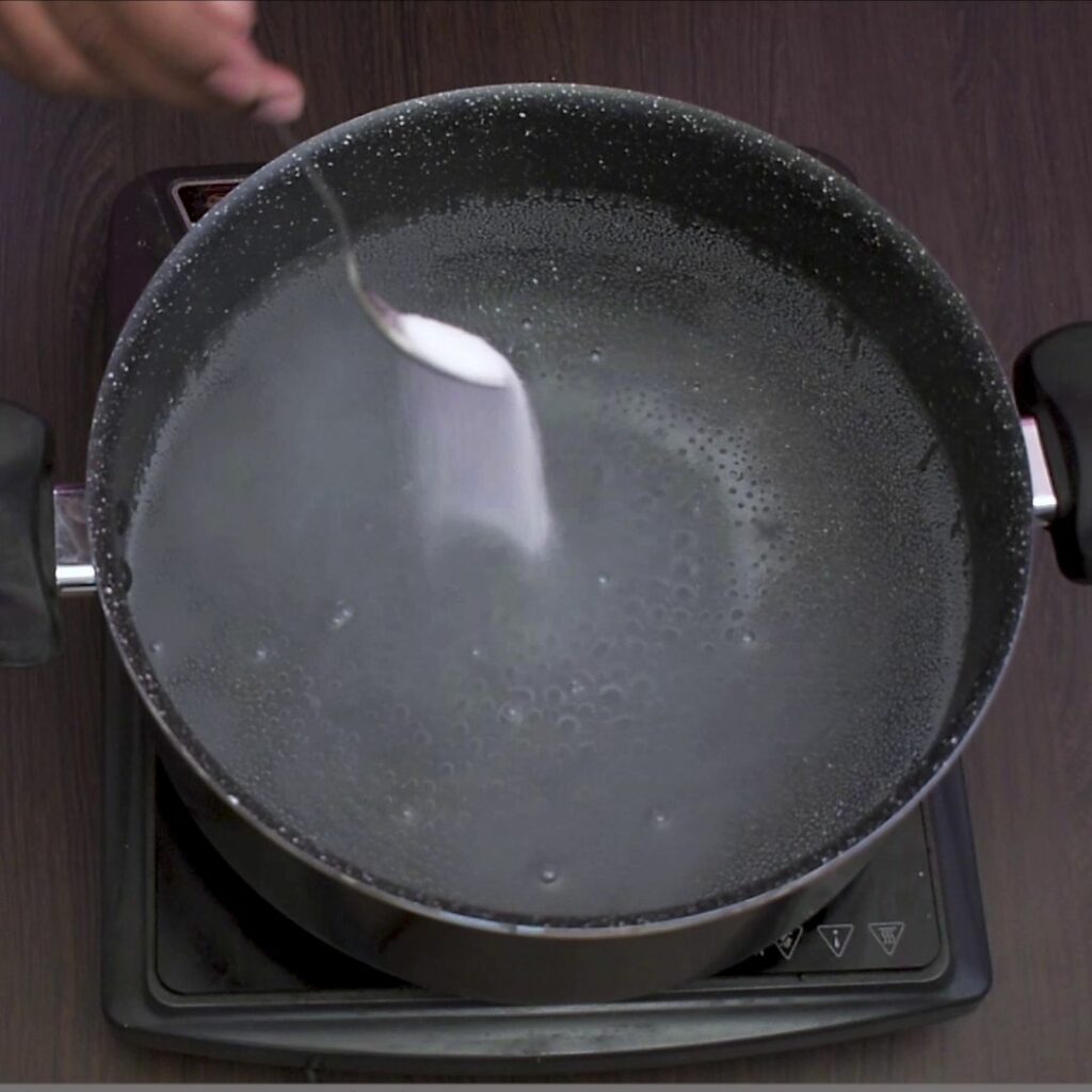 add oil and salt to water