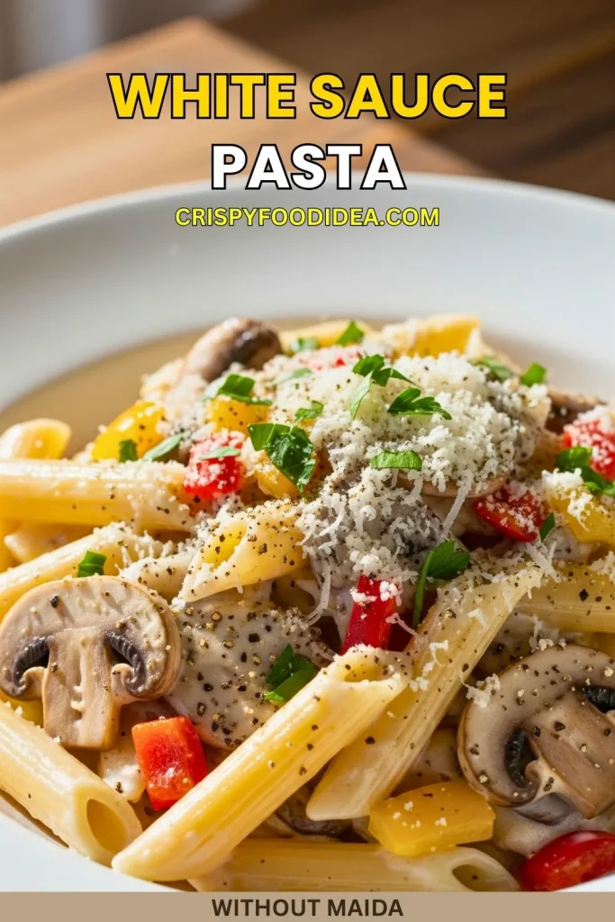 Creamy White Sauce Pasta Without Maida | Healthy & Delicious Recipe 13