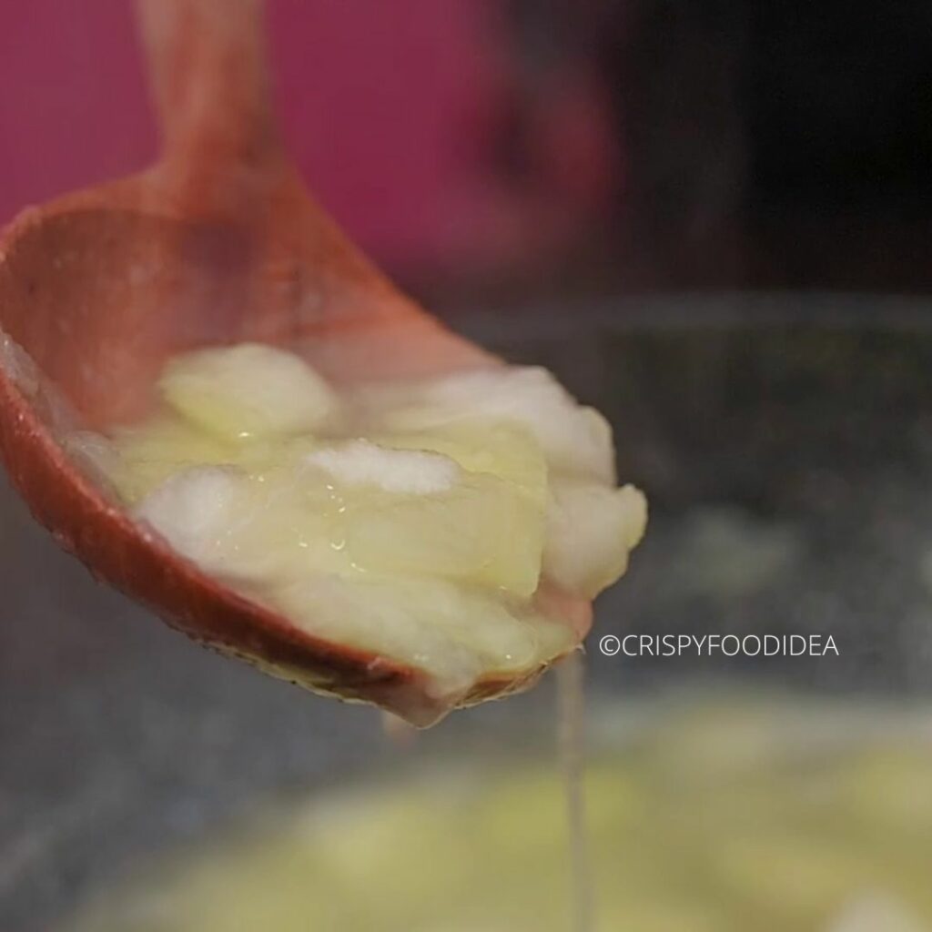 Cook until the mangoes become soft & pulpy for Aam Panna