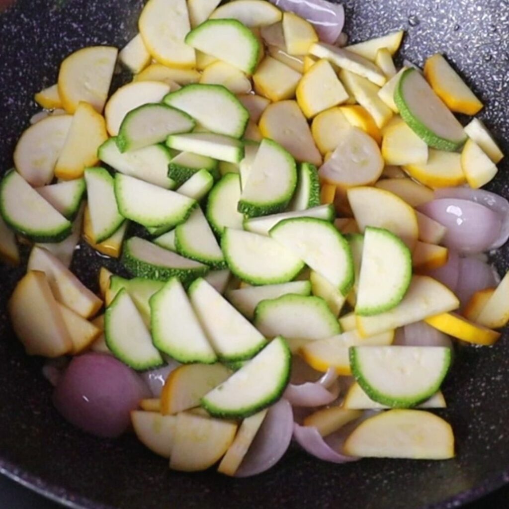 add chopped zucchini
