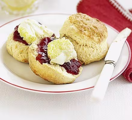 21 Christmas Breakfast Ideas to Make Your Morning Merry & Bright 34 Scones or Biscuits with Jam & Butter