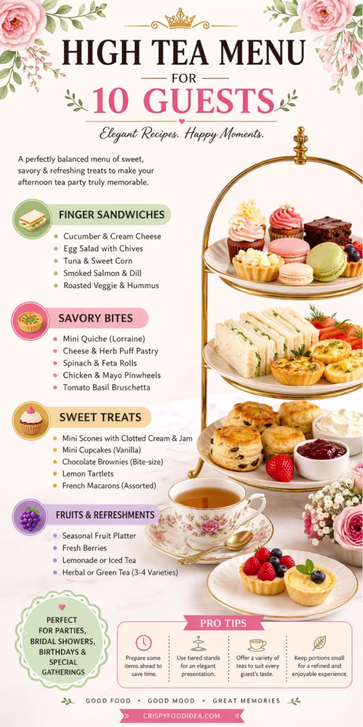 31 Delicious High Tea Recipes for an Elegant Afternoon Spread (Easy + Impressive) 73 High Tea Menu for 10 Guests