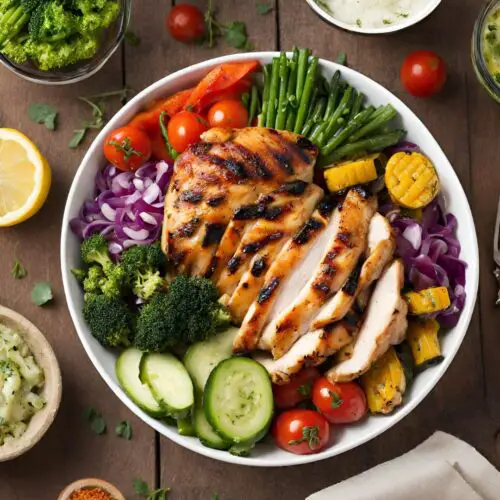 Easy and Delicious Grilled Chicken and Veggie Bowl Recipe