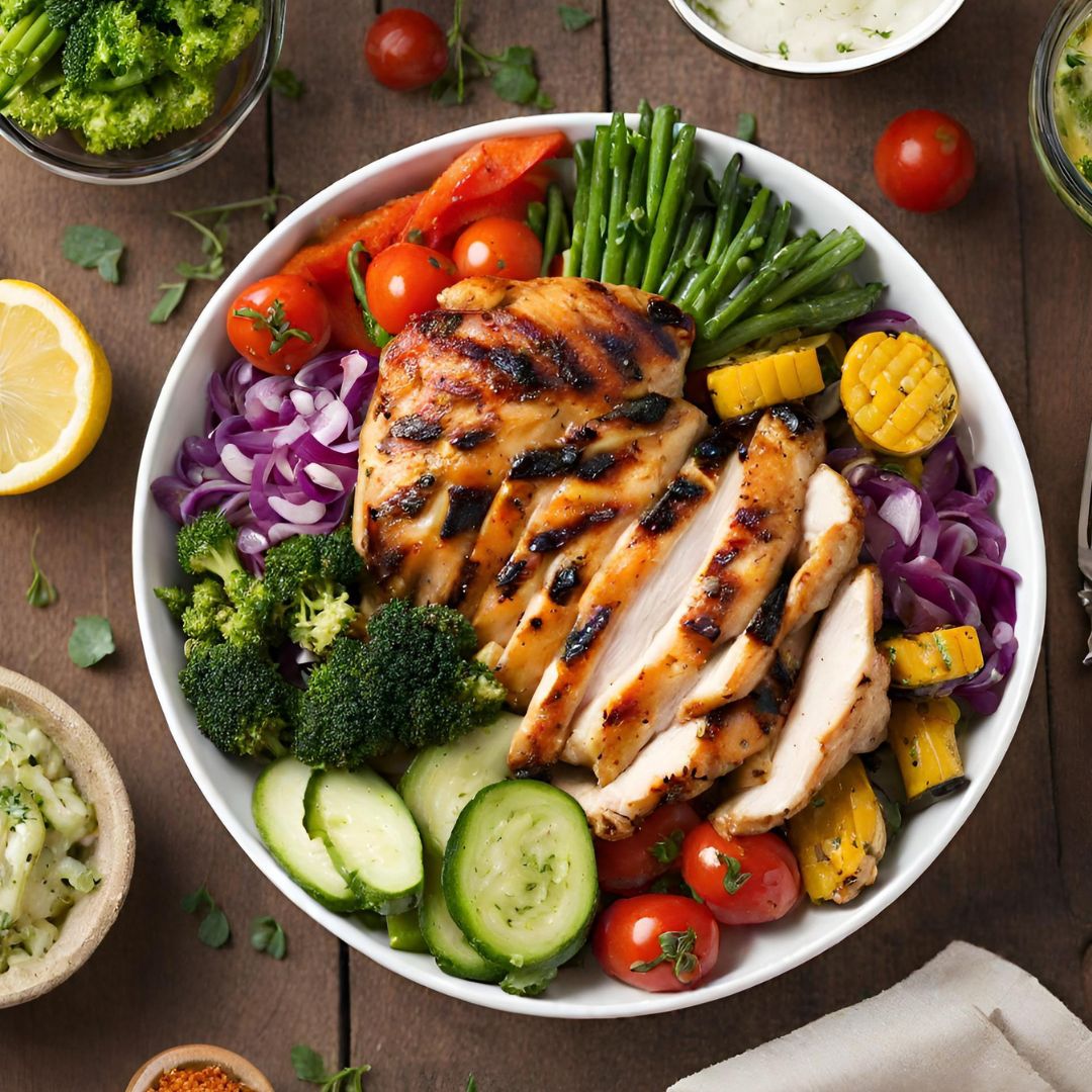 Grilled Chicken and Veggie Bowl Recipe