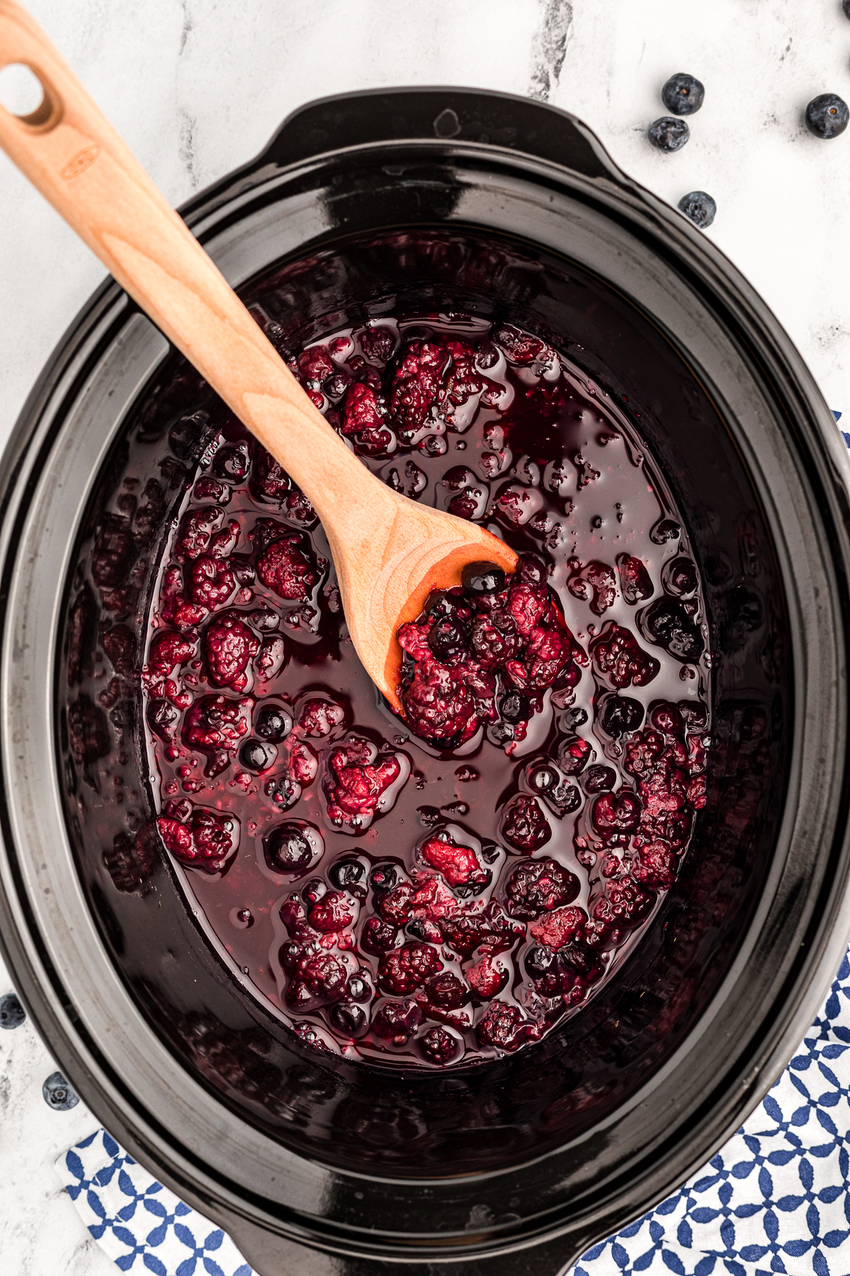 Slow Cooker Warm Berry Compote