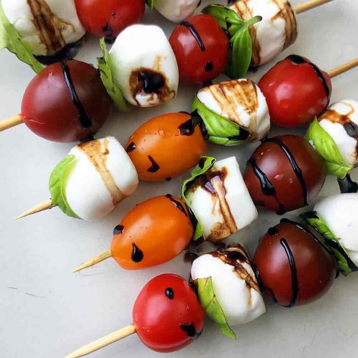 Image for Keto Caprese Salad Skewers