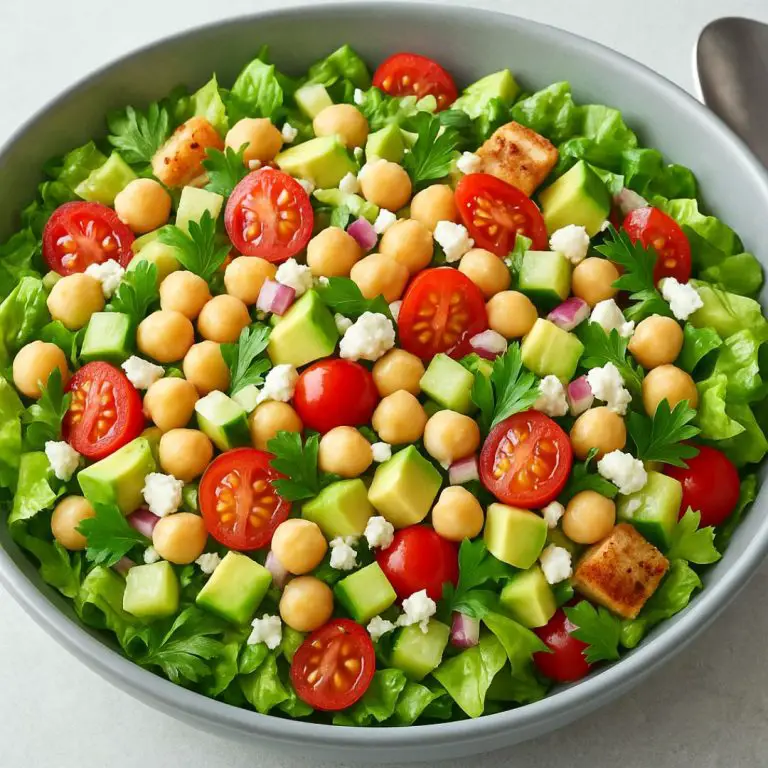 Chopped Salad With Chickpeas, Feta and Avocado