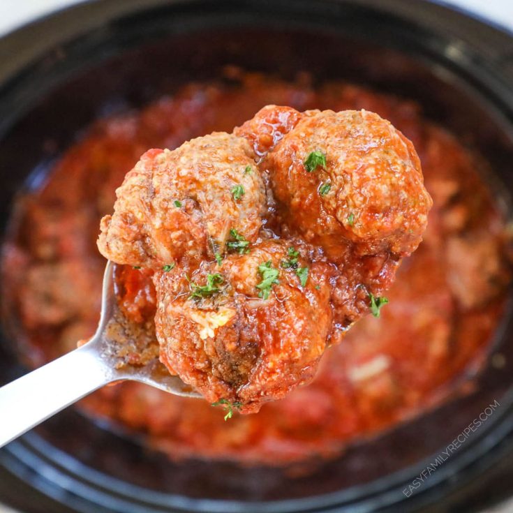 Image for Crock Pot Meatballs in Marinara Sauce