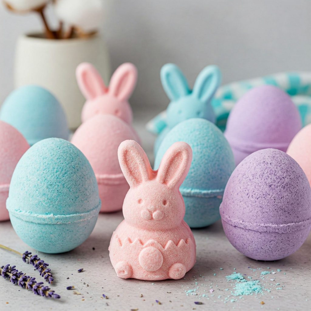 Homemade Bunny Bath Bombs