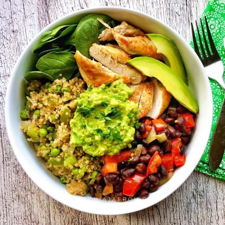 Image for Quinoa Black Beans Bowl Recipe (Nutrient-Packed)