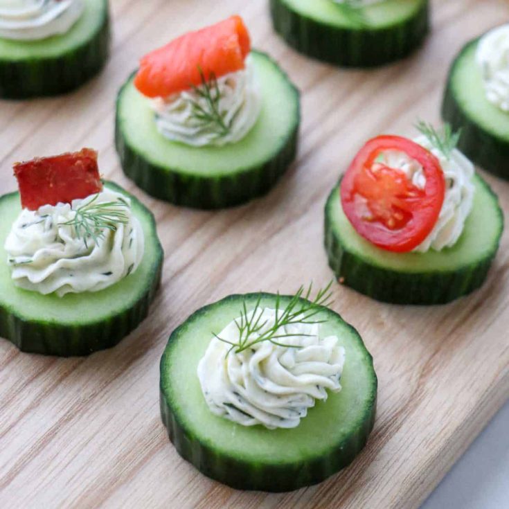 Image for Cream Cheese Cucumber Bites with Dill