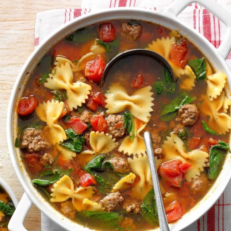 Image for One-Pot Spinach Beef Soup