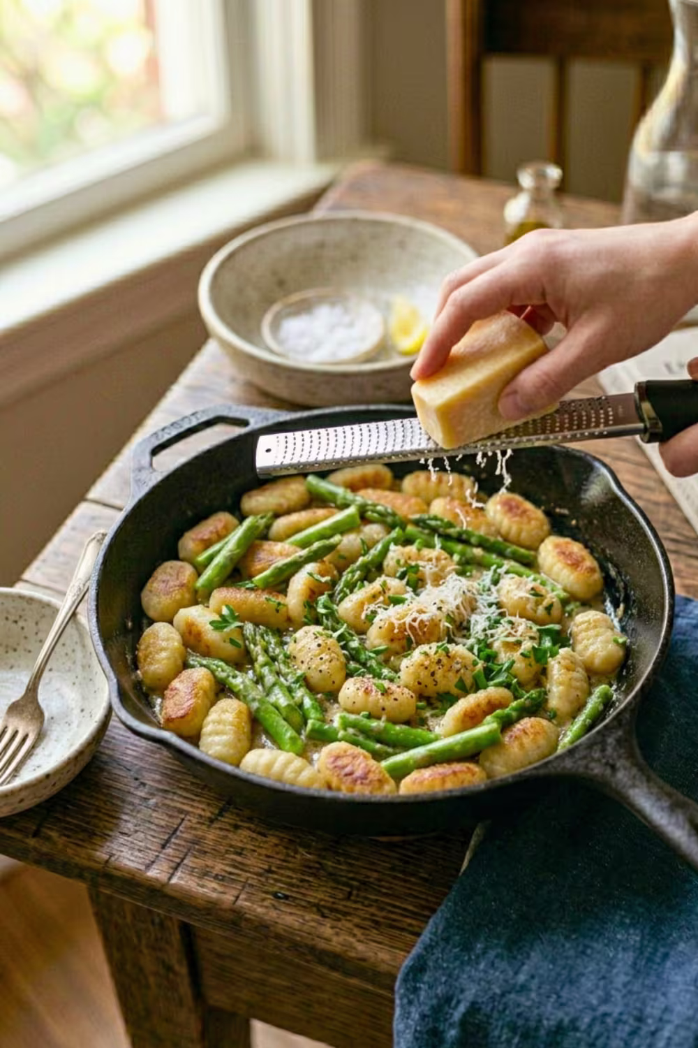 miso butter sauce melting in pan