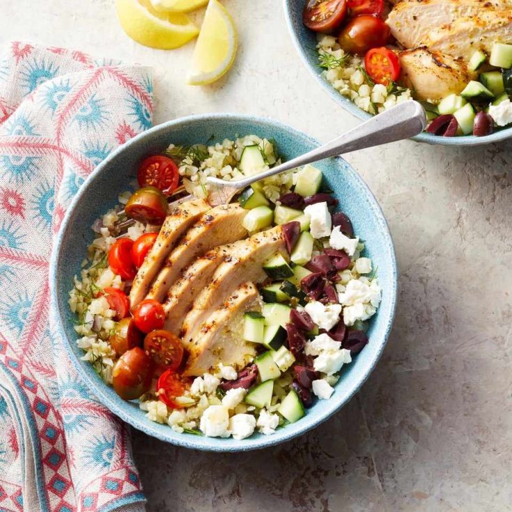 Image for Cauliflower Rice Bowls with Grilled Chicken