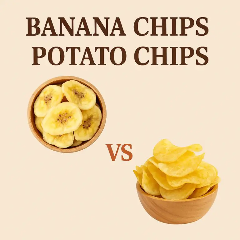 Banana chips vs Potato chips comparison
