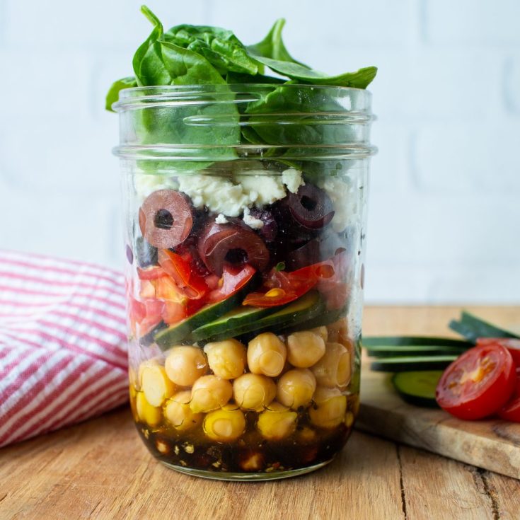 Image for Chickpea Mason Jar Salad