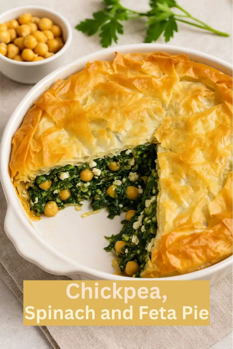 Chickpea, Spinach and Feta Pie